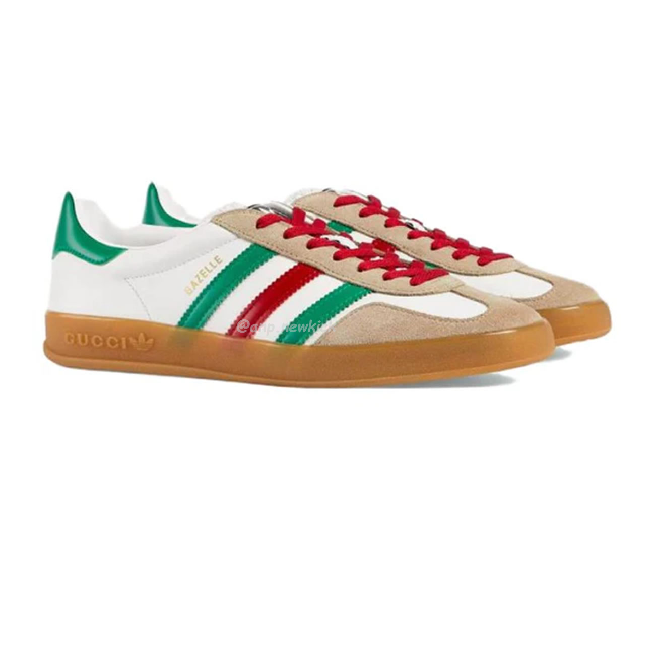 Adidas X Gucci Gazelle White Green Red 726487 Aaa43 9547 (4) - newkick.app